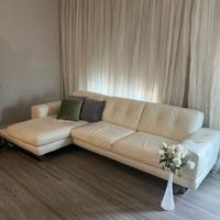 Divano in pelle bianca "Divani e Divani "