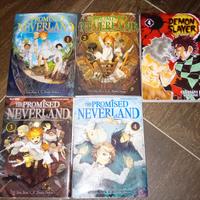 manga the promised Neverland e demon slayer