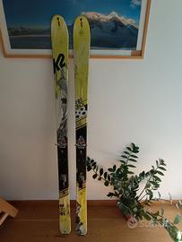 Set skialp completo sci+attacchi+scarponi+pelli