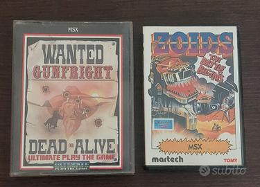 Msx retrogaming Wanted gunfright Zoids the battle