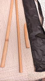 Set Aikido Completo: Jo, Bokken, Tanto + Borsa