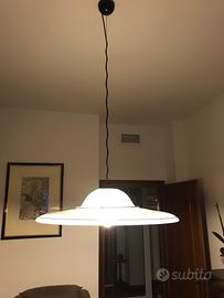 Lampadario rotondo pendente vetro