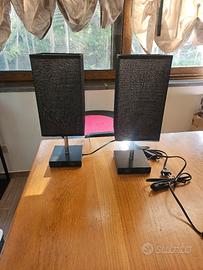 Coppia lampade nere usb touch 