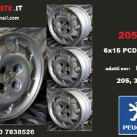 Cerchi gti 6x15 4x108 et19 peugeot