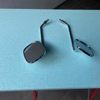 Coppia specchietti cromati moto/scooter