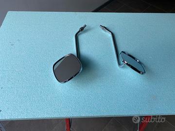 Coppia specchietti cromati moto/scooter