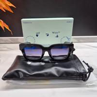 Occhiali Sole Off-White Neri Lenti Sfumate Viola