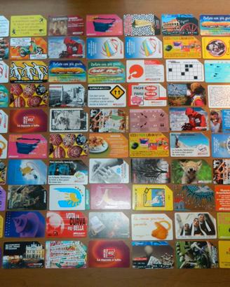 Collezione di carte telefoniche Telecom