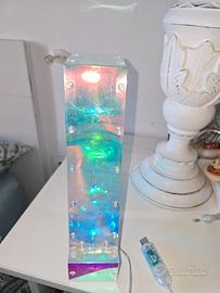 Lettere luminose led con ricarica usb