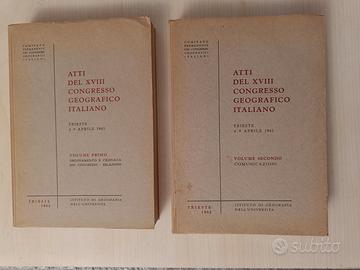 Atti del XVIII Congresso Geografico Italiano