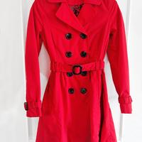 Trench Leggero Cappotto H&M Rosso TG 42 M