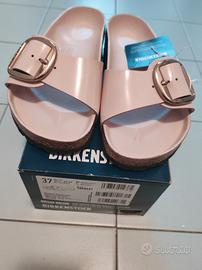 birkenstock madrid big buckle shine light rose 37