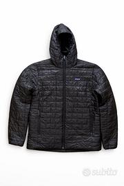 Piumino originale Patagonia nano Puff Hoody nero