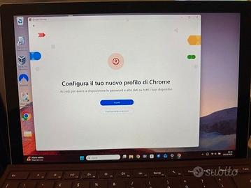 Surface pro 7 + tastiera retroilluminata originale