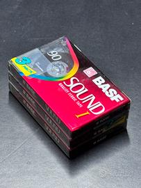 BASF 3 x 10 cassette audio ferro sigillate