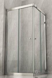 Box doccia angolare  scorrevole per piatto 80 cm