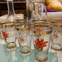 Set 6 bicchieri + Caraffa + Ampolla