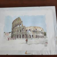 acquerello su cartoncino di Paolo Lattanzi 