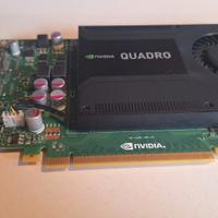 Scheda video NVIDIA Quadro K2000 2GB cad 3d
