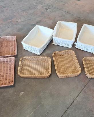 8 cestini porta pane usati