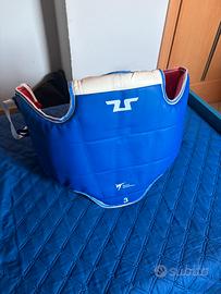 corazza taekwondo tusah reversibile taglia 3