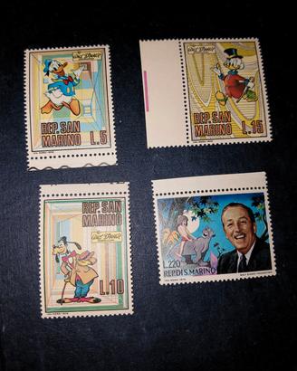 francobolli s.marino Disney 