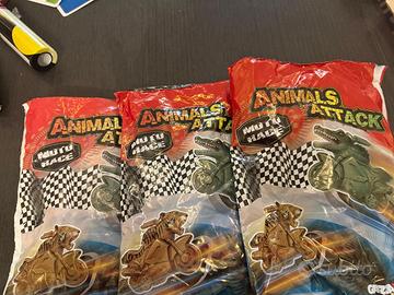 Animals attack motorace