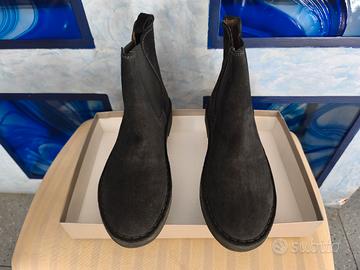 Stivali Chelsea B.  in Camoscio Nero - NUOVI N°37