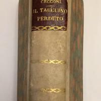 Libro antico Cecconi Il taccuino perduto 1915