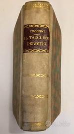 Libro antico Cecconi Il taccuino perduto 1915