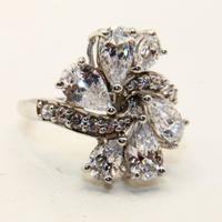 Stupendo anello argento pietre CZ
