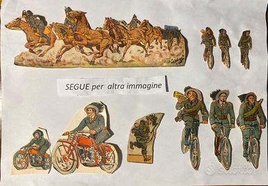 Vecchi soldatini di carta anni 30/40