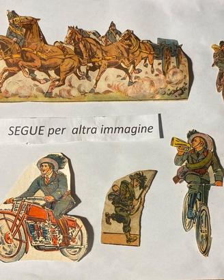 Vecchi soldatini di carta anni 30/40
