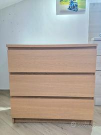 2 Cassettiere IKEA MALM – 3 e 4 cassetti
