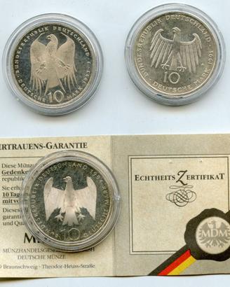 LOTTO 30 MARCHI ARGENTO 46,50g T.0,625 GERMANIA