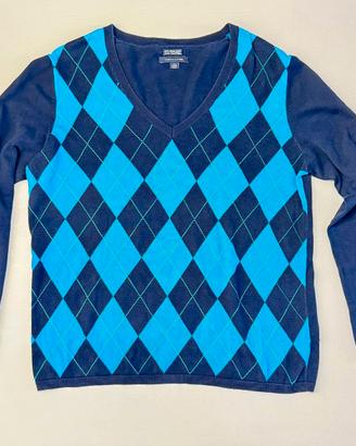Maglia Tommy Hilfiger Uomo Blu Fantasia Argyle