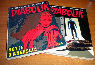 Diabolik:n.11 e n. 241 lotto due fumetti rari