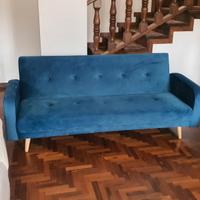 divano letto velluto  reclinabile 