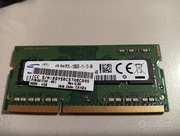 memoria SoDimm notebook 