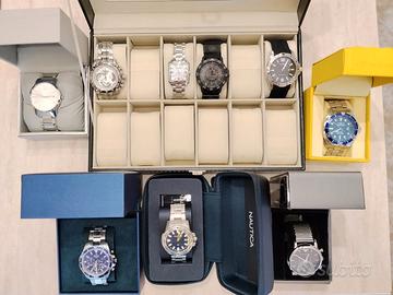 Lotto Orologi Uomo: Armani Festina Casio CK Timex