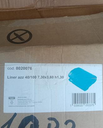 Liner piscina Whitepol 7,30 x 3,60 nuovo imballato