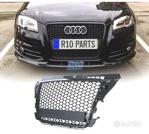 GRIGLIA AUDI A3 8P 08-12 LOOK RS3 NERO LUCIDO