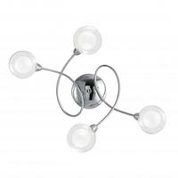 Plafoniera Blog Fan Europe con 4 luci sferiche