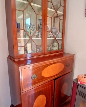 cristalliera secretaire antica