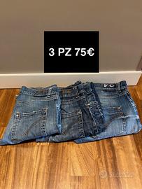 3 pezzi Jeans Dondup taglia 34