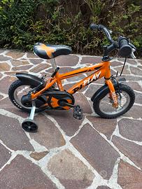 Biciclett bambino 2-5 anni (12”) con rotelle