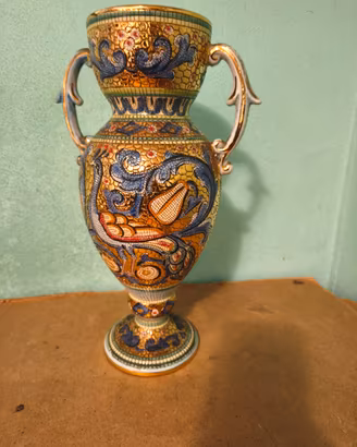 Vaso Gialletti Deruta decorato a mano