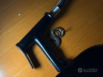 Rubinetto da Cucina Nero Opaco con Doccetta Estrai