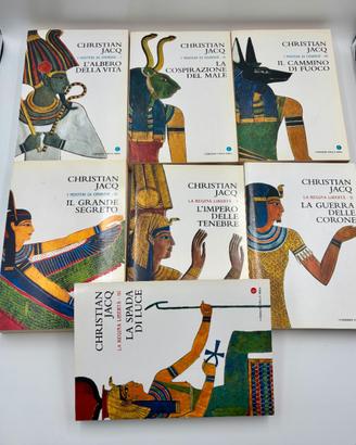Lotto 7 libri Christian Jacq – Antico Egitto