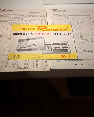 Rivarossi Catalogo Novita' 1961